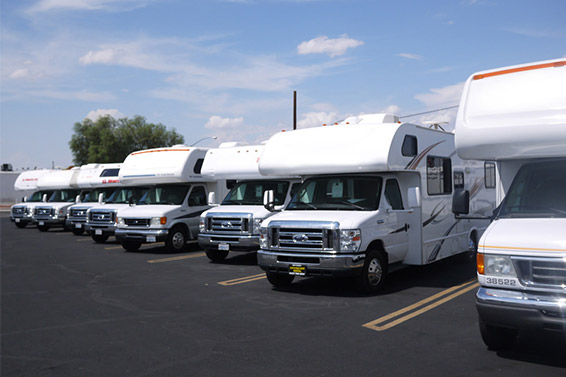 Long-term RV and vehicle parking lot in Pagosa Springs